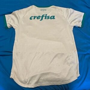 Puma Beige and Green Sports Jersey